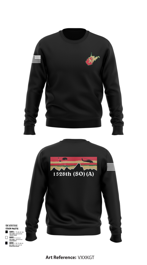 Crew Neck Sweatshirt, 1528th FSC (SO) (A), , Teamtime, Team time, sublimation, custom sports apparel, team uniforms, spirit wear, spiritwear, sports uniforms, custom shirts, team store, custom team store, fundraiser sports, apparel fundraiser