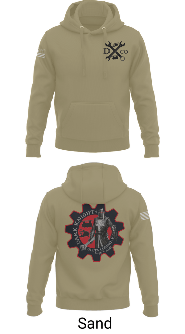 Hoodie, D Co. 2-158th AHB, , Teamtime, Team time, sublimation, custom sports apparel, team uniforms, spirit wear, spiritwear, sports uniforms, custom shirts, team store, custom team store, fundraiser sports, apparel fundraiser