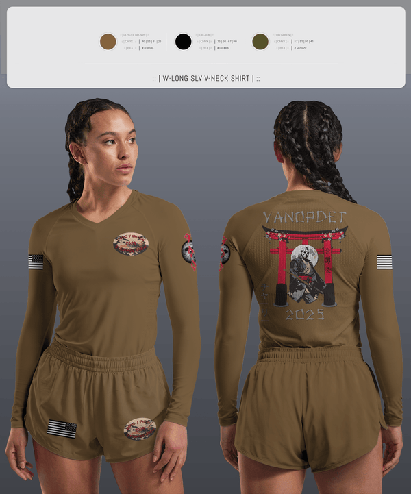 Womens Long Sleeve Vneck Shirt, VOD, Navy, Teamtime, Team time, sublimation, custom sports apparel, team uniforms, spirit wear, spiritwear, sports uniforms, custom shirts, team store, custom team store, fundraiser sports, apparel fundraiser