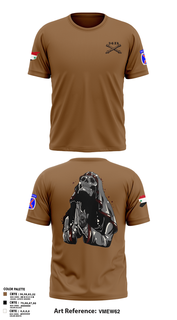 Old School Cotton Feel Shirt, 3-6 FA, Army, Teamtime, Team time, sublimation, custom sports apparel, team uniforms, spirit wear, spiritwear, sports uniforms, custom shirts, team store, custom team store, fundraiser sports, apparel fundraiser
