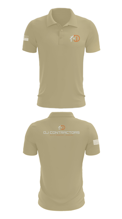Short Sleeve Performance Polo, DJ CONTRACTORS, , Teamtime, Team time, sublimation, custom sports apparel, team uniforms, spirit wear, spiritwear, sports uniforms, custom shirts, team store, custom team store, fundraiser sports, apparel fundraiser