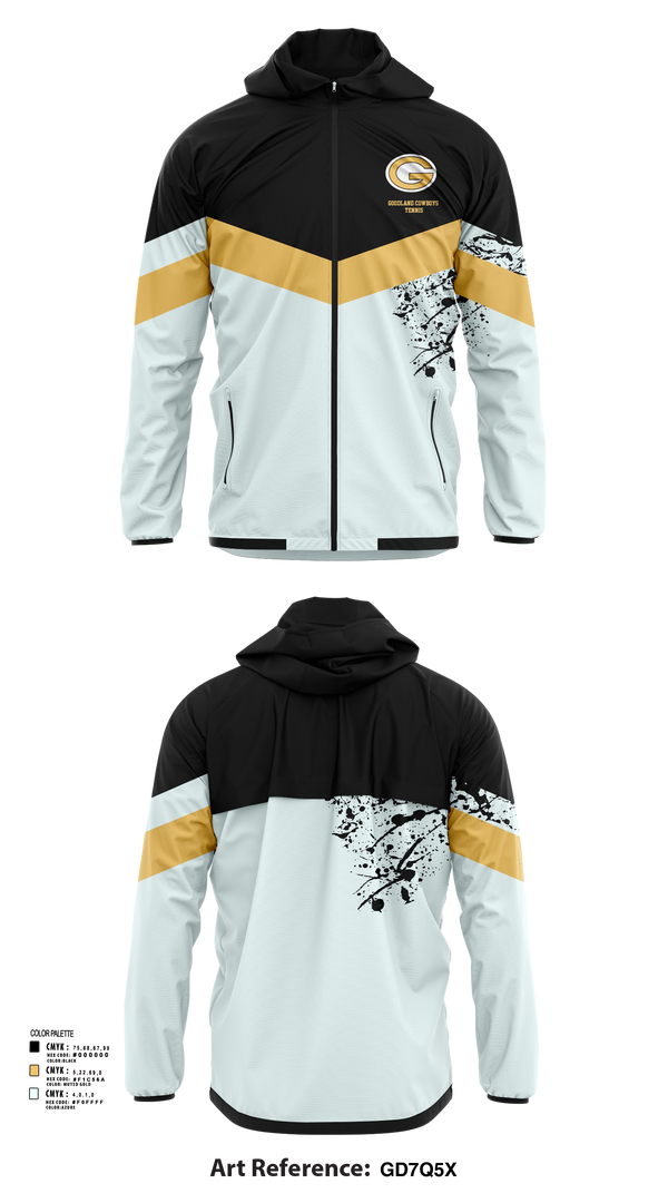 Windbreaker, Goodland Cowboys Tennis, Tennis, Teamtime, Team time, sublimation, custom sports apparel, team uniforms, spirit wear, spiritwear, sports uniforms, custom shirts, team store, custom team store, fundraiser sports, apparel fundraiser