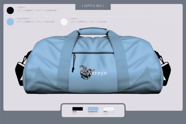Duffle Bag, Arroyo Knights Softball, Softball, Teamtime, Team time, sublimation, custom sports apparel, team uniforms, spirit wear, spiritwear, sports uniforms, custom shirts, team store, custom team store, fundraiser sports, apparel fundraiser