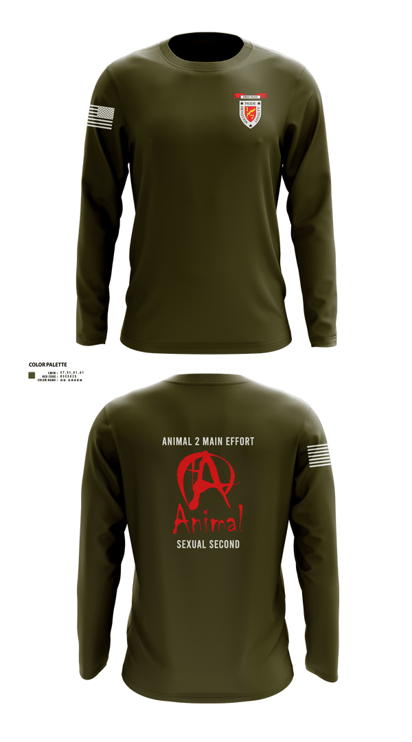 Long Sleeve Performance Shirt, 1/7 animal, , Teamtime, Team time, sublimation, custom sports apparel, team uniforms, spirit wear, spiritwear, sports uniforms, custom shirts, team store, custom team store, fundraiser sports, apparel fundraiser