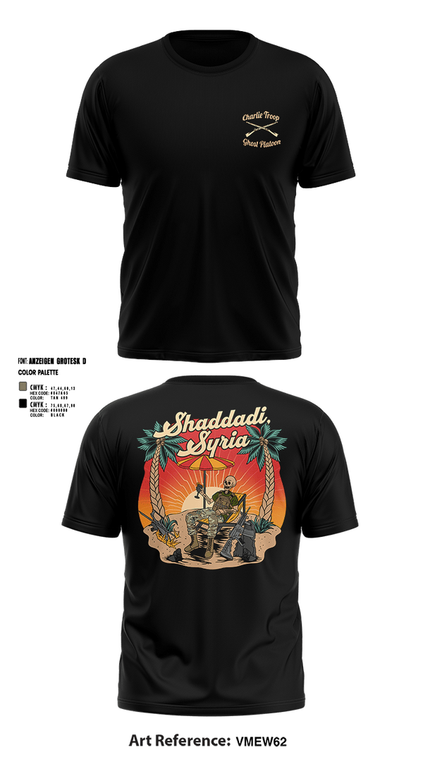 Short Sleeve Performance Shirt, 1st PLT C TROOP 107 CAV, Army, Teamtime, Team time, sublimation, custom sports apparel, team uniforms, spirit wear, spiritwear, sports uniforms, custom shirts, team store, custom team store, fundraiser sports, apparel fundraiser
