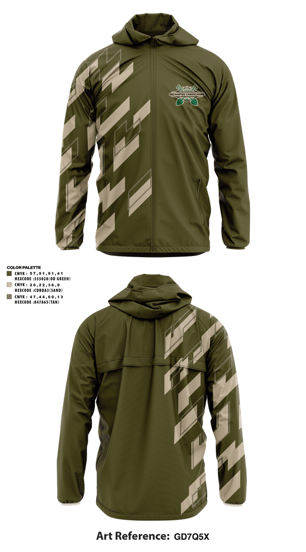 Windbreaker, Enchanted Landscaping, , Teamtime, Team time, sublimation, custom sports apparel, team uniforms, spirit wear, spiritwear, sports uniforms, custom shirts, team store, custom team store, fundraiser sports, apparel fundraiser