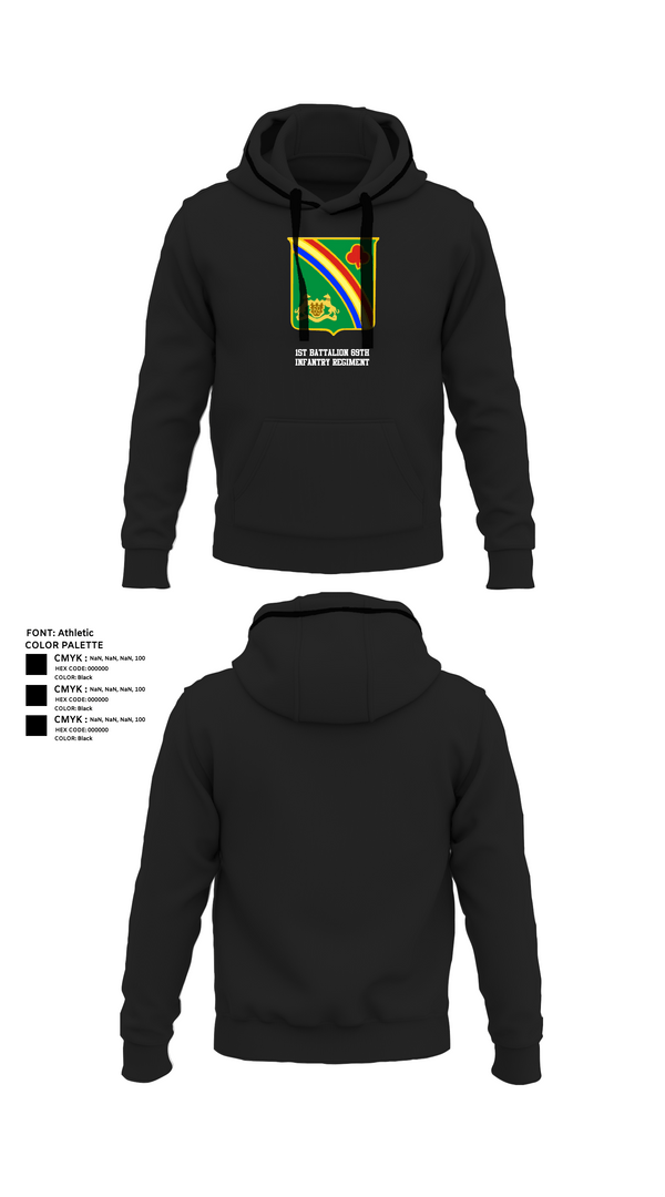 Hoodie, 1st Battalion 69th Infantry Regiment, Army, Teamtime, Team time, sublimation, custom sports apparel, team uniforms, spirit wear, spiritwear, sports uniforms, custom shirts, team store, custom team store, fundraiser sports, apparel fundraiser