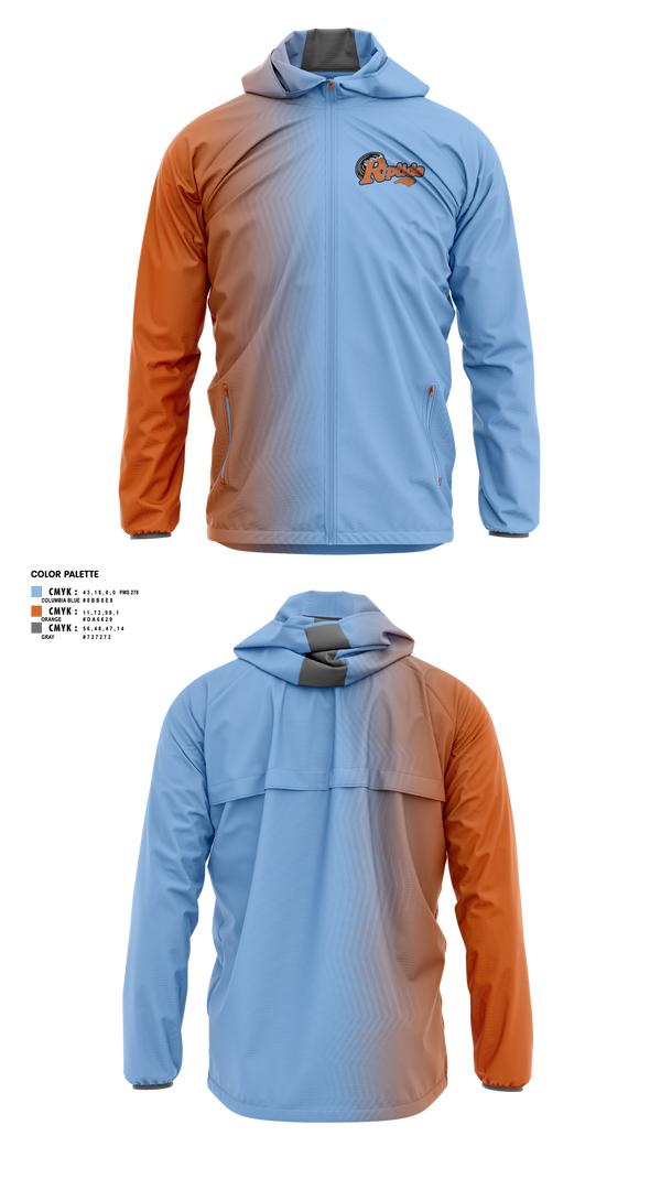 Windbreaker, Carolina Riptide, Baseball, Teamtime, Team time, sublimation, custom sports apparel, team uniforms, spirit wear, spiritwear, sports uniforms, custom shirts, team store, custom team store, fundraiser sports, apparel fundraiser
