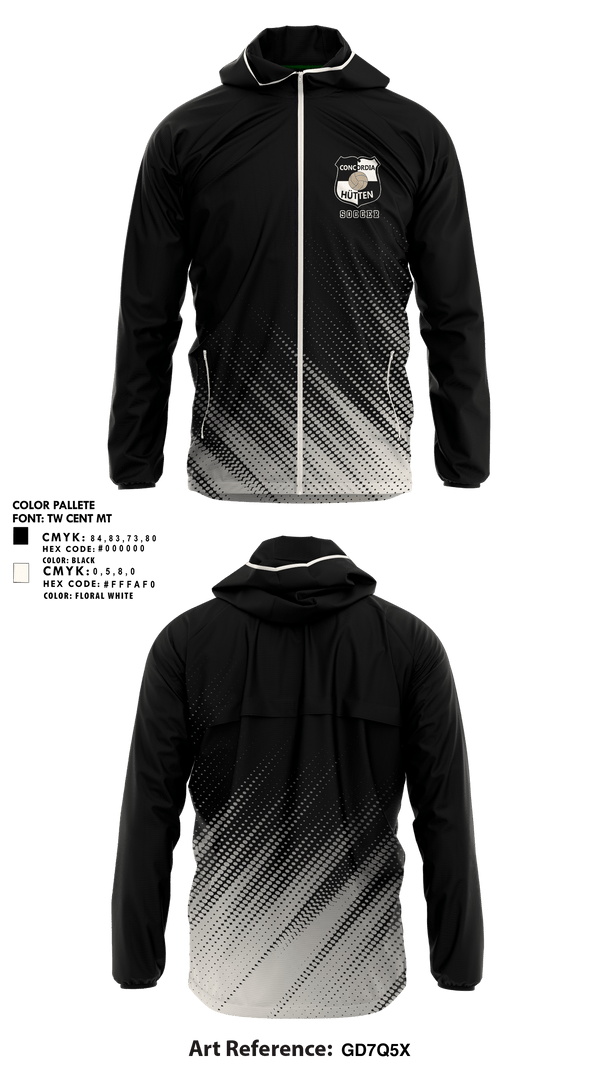 Windbreaker, Concordia Hütten, Men's Soccer, Teamtime, Team time, sublimation, custom sports apparel, team uniforms, spirit wear, spiritwear, sports uniforms, custom shirts, team store, custom team store, fundraiser sports, apparel fundraiser