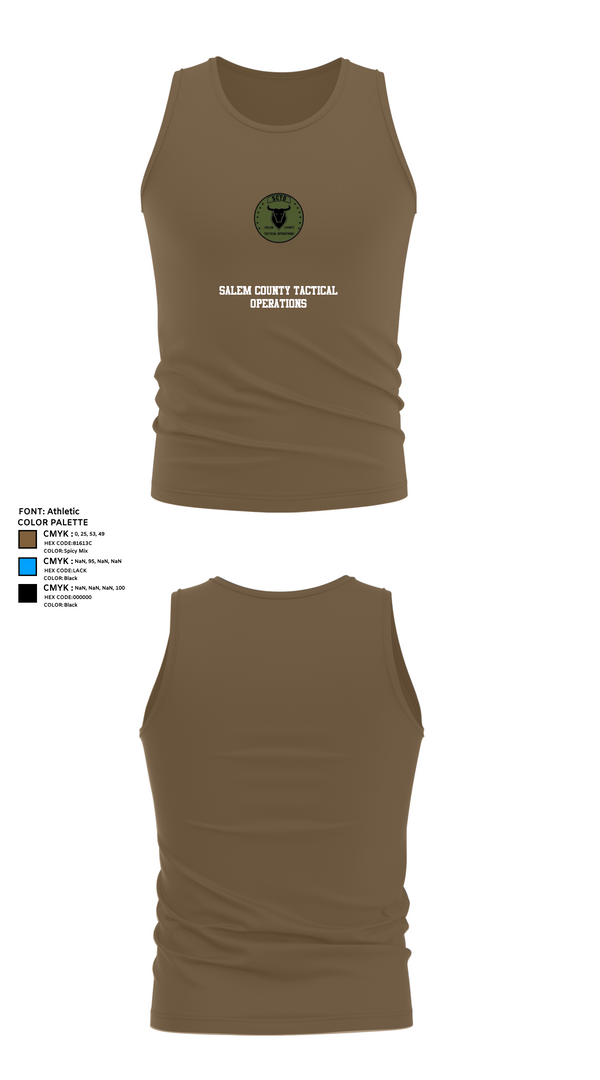 Tank Top, Salem County Tactical Operations, , Teamtime, Team time, sublimation, custom sports apparel, team uniforms, spirit wear, spiritwear, sports uniforms, custom shirts, team store, custom team store, fundraiser sports, apparel fundraiser