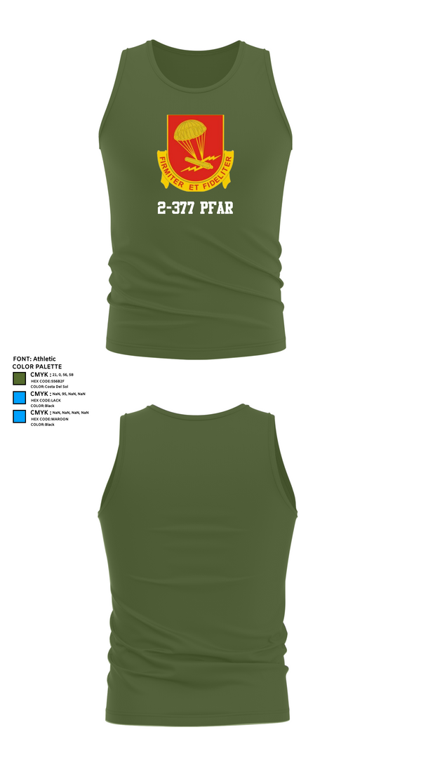 Tank Top, 2-377 PFAR, Army, Teamtime, Team time, sublimation, custom sports apparel, team uniforms, spirit wear, spiritwear, sports uniforms, custom shirts, team store, custom team store, fundraiser sports, apparel fundraiser