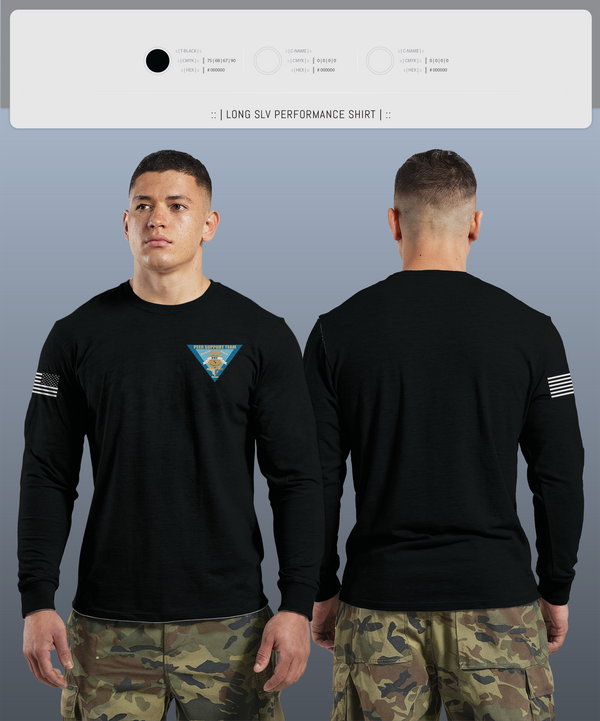 Long Sleeve Performance Shirt, Montgomery County Police Peer Support Team, Police, Teamtime, Team time, sublimation, custom sports apparel, team uniforms, spirit wear, spiritwear, sports uniforms, custom shirts, team store, custom team store, fundraiser sports, apparel fundraiser