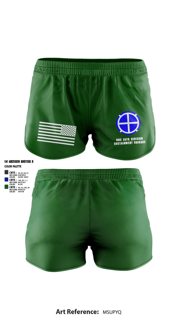 Ranger Panties, HHC 35th Division Sustainment Brigade, National Guard, Teamtime, Team time, sublimation, custom sports apparel, team uniforms, spirit wear, spiritwear, sports uniforms, custom shirts, team store, custom team store, fundraiser sports, apparel fundraiser