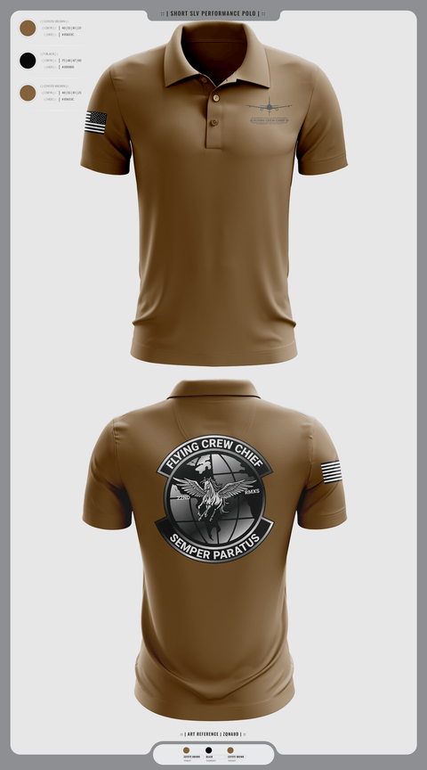 Short Sleeve Performance Polo, FLYING CREW CHIEFS, , Teamtime, Team time, sublimation, custom sports apparel, team uniforms, spirit wear, spiritwear, sports uniforms, custom shirts, team store, custom team store, fundraiser sports, apparel fundraiser