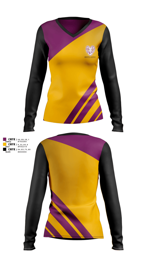 Womens Long Sleeve Vneck Shirt, South Haven Tennis, Tennis, Teamtime, Team time, sublimation, custom sports apparel, team uniforms, spirit wear, spiritwear, sports uniforms, custom shirts, team store, custom team store, fundraiser sports, apparel fundraiser