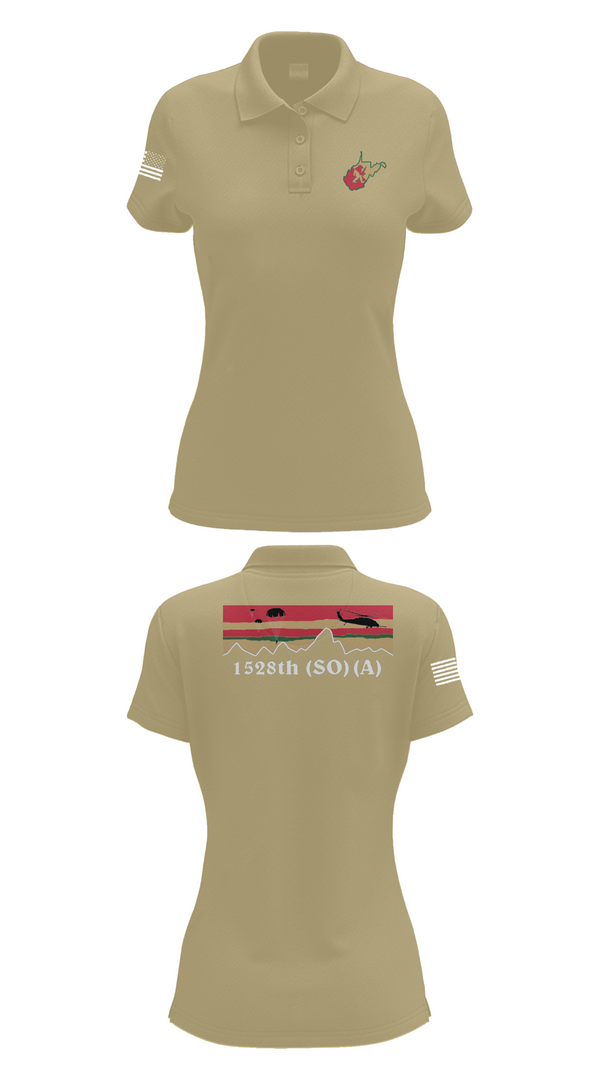 Womens Short Sleeve Performance Polo, 1528th FSC (SO) (A), , Teamtime, Team time, sublimation, custom sports apparel, team uniforms, spirit wear, spiritwear, sports uniforms, custom shirts, team store, custom team store, fundraiser sports, apparel fundraiser