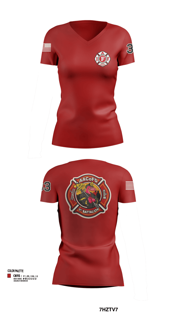 Womens Short Sleeve Vneck Shirt, Glen Burnie, Fire Department, Teamtime, Team time, sublimation, custom sports apparel, team uniforms, spirit wear, spiritwear, sports uniforms, custom shirts, team store, custom team store, fundraiser sports, apparel fundraiser