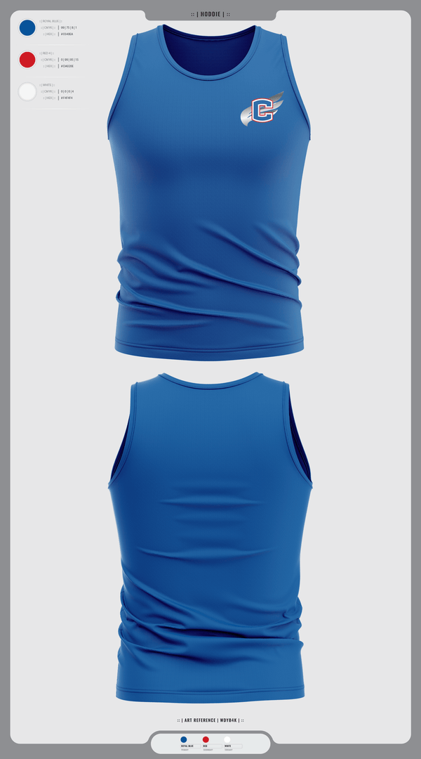 Tank Top, Cleveland Blue Raiders, Track & Field, Teamtime, Team time, sublimation, custom sports apparel, team uniforms, spirit wear, spiritwear, sports uniforms, custom shirts, team store, custom team store, fundraiser sports, apparel fundraiser