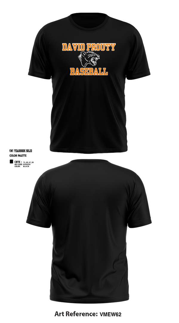 Short Sleeve Performance Shirt, David Prouty Panthers Baseball, Baseball, Teamtime, Team time, sublimation, custom sports apparel, team uniforms, spirit wear, spiritwear, sports uniforms, custom shirts, team store, custom team store, fundraiser sports, apparel fundraiser