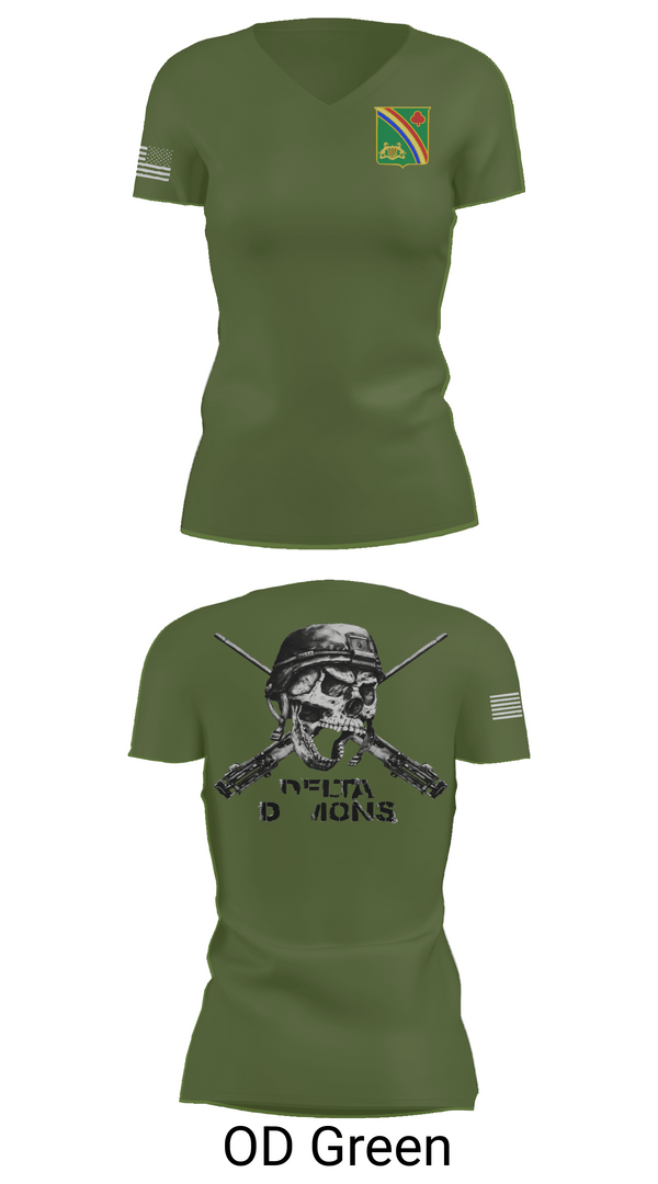 Womens Short Sleeve Vneck Shirt, 1st Battalion 69th Infantry Regiment, Army, Teamtime, Team time, sublimation, custom sports apparel, team uniforms, spirit wear, spiritwear, sports uniforms, custom shirts, team store, custom team store, fundraiser sports, apparel fundraiser