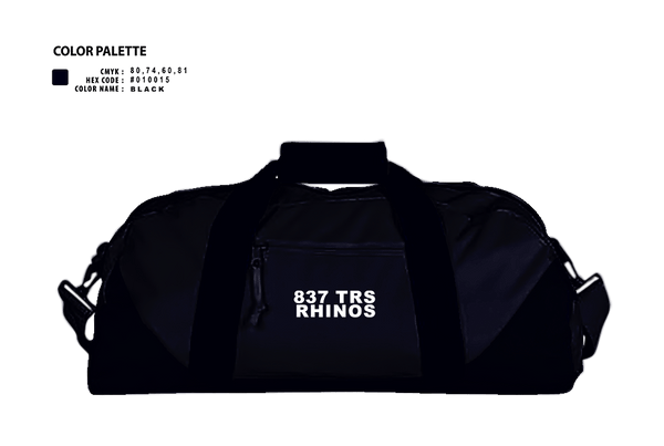 Duffle Bag, 837 TRS Rhinos, Air Force, Teamtime, Team time, sublimation, custom sports apparel, team uniforms, spirit wear, spiritwear, sports uniforms, custom shirts, team store, custom team store, fundraiser sports, apparel fundraiser