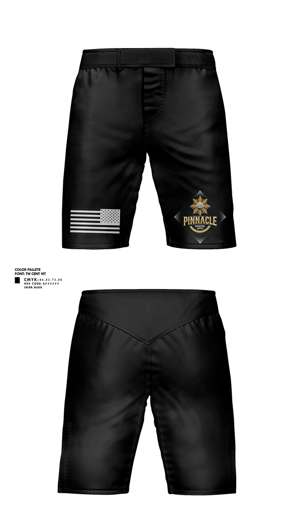 Fight Shorts, Pinnacle Martial Arts, , Teamtime, Team time, sublimation, custom sports apparel, team uniforms, spirit wear, spiritwear, sports uniforms, custom shirts, team store, custom team store, fundraiser sports, apparel fundraiser