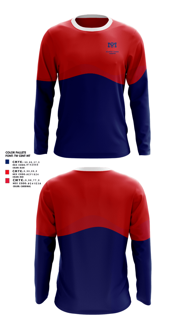 Long Sleeve Performance Shirt, McClintock Chargers Badminton, Spirit Store, Teamtime, Team time, sublimation, custom sports apparel, team uniforms, spirit wear, spiritwear, sports uniforms, custom shirts, team store, custom team store, fundraiser sports, apparel fundraiser