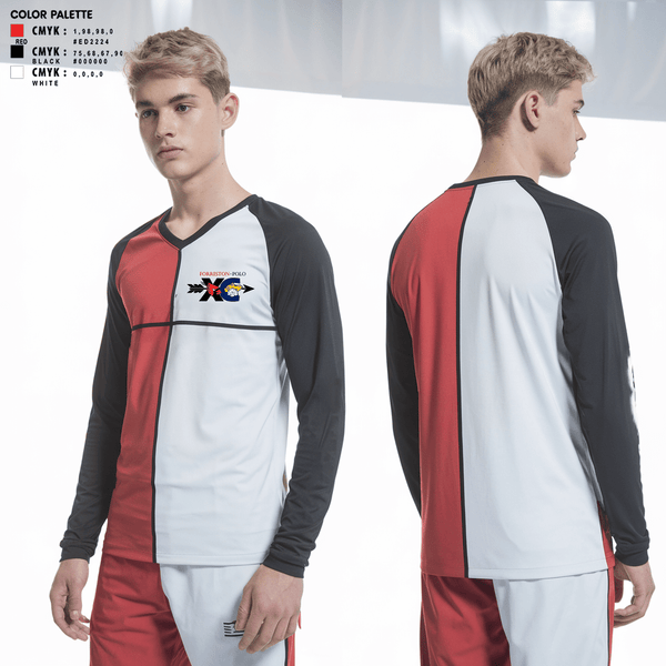 Womens Long Sleeve Vneck Shirt, Forreston High School Track and Field, Track & Field, Teamtime, Team time, sublimation, custom sports apparel, team uniforms, spirit wear, spiritwear, sports uniforms, custom shirts, team store, custom team store, fundraiser sports, apparel fundraiser