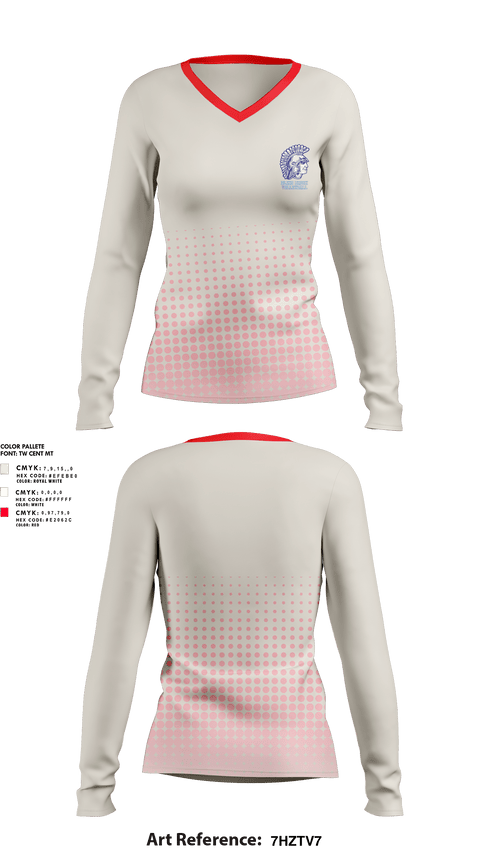 Womens Long Sleeve Vneck Shirt, Blind Brook Volleyball, Women's Volleyball, Teamtime, Team time, sublimation, custom sports apparel, team uniforms, spirit wear, spiritwear, sports uniforms, custom shirts, team store, custom team store, fundraiser sports, apparel fundraiser