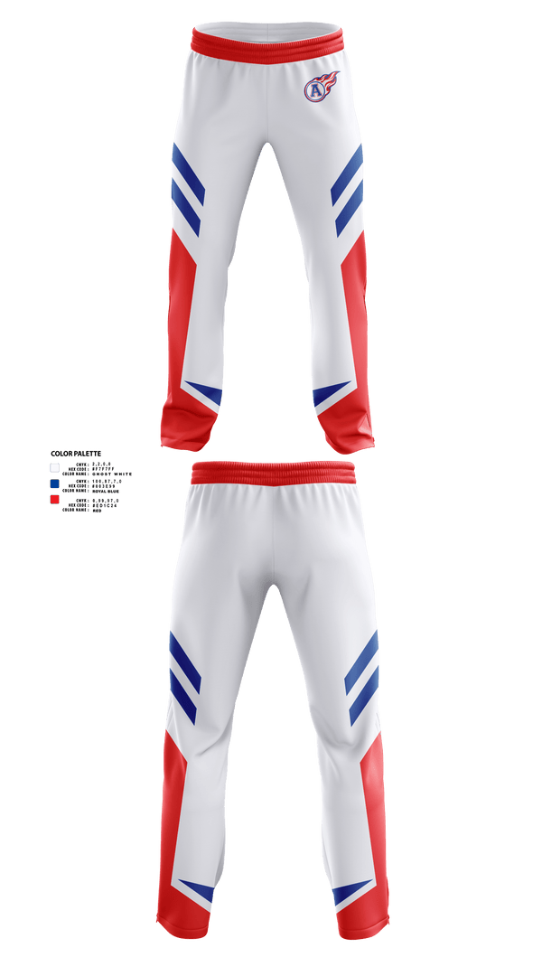 Sweatpants, Blue comets, Track & Field, Teamtime, Team time, sublimation, custom sports apparel, team uniforms, spirit wear, spiritwear, sports uniforms, custom shirts, team store, custom team store, fundraiser sports, apparel fundraiser