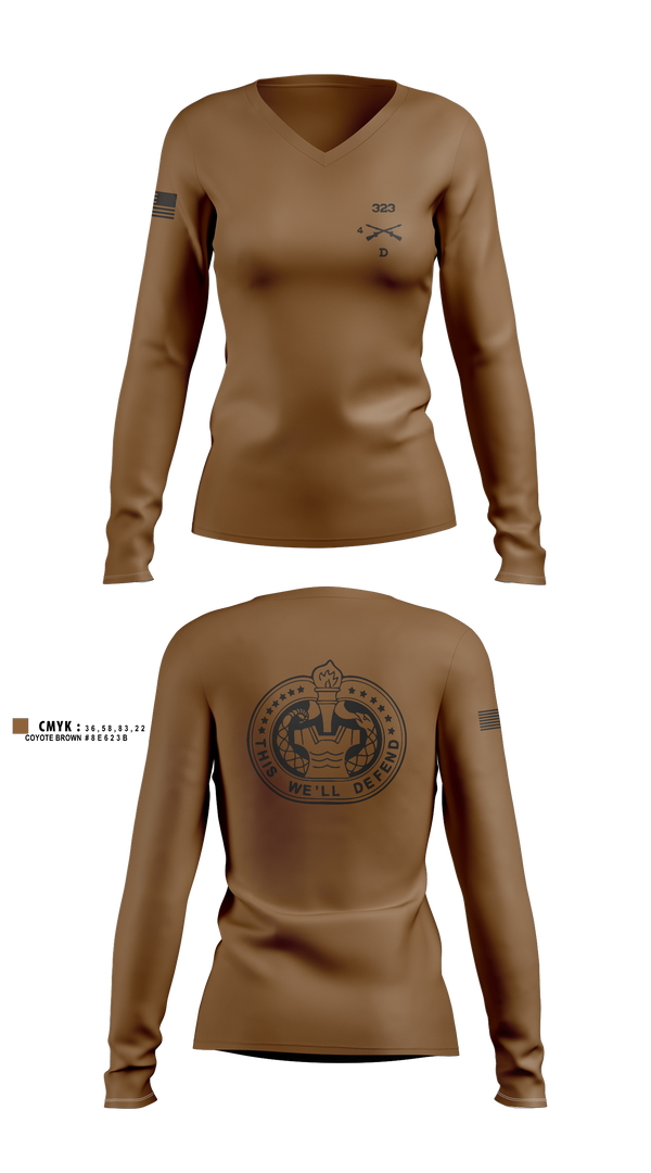 Womens Long Sleeve Vneck Shirt, D 4-323, , Teamtime, Team time, sublimation, custom sports apparel, team uniforms, spirit wear, spiritwear, sports uniforms, custom shirts, team store, custom team store, fundraiser sports, apparel fundraiser