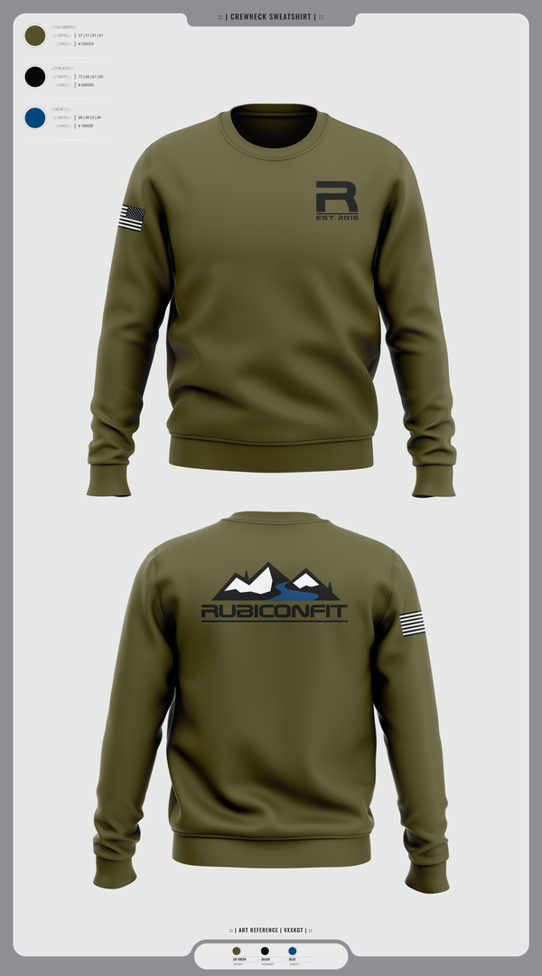 Crew Neck Sweatshirt, RubiconFit, , Teamtime, Team time, sublimation, custom sports apparel, team uniforms, spirit wear, spiritwear, sports uniforms, custom shirts, team store, custom team store, fundraiser sports, apparel fundraiser