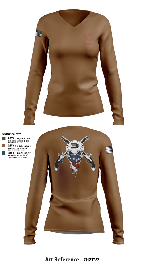 Womens Long Sleeve Vneck Shirt, Special Boat Team 22, , Teamtime, Team time, sublimation, custom sports apparel, team uniforms, spirit wear, spiritwear, sports uniforms, custom shirts, team store, custom team store, fundraiser sports, apparel fundraiser