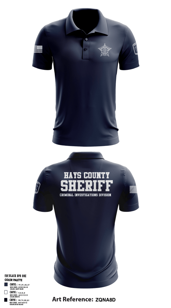 Short Sleeve Performance Polo, Hays County Sheriff's Office - CID, , Teamtime, Team time, sublimation, custom sports apparel, team uniforms, spirit wear, spiritwear, sports uniforms, custom shirts, team store, custom team store, fundraiser sports, apparel fundraiser