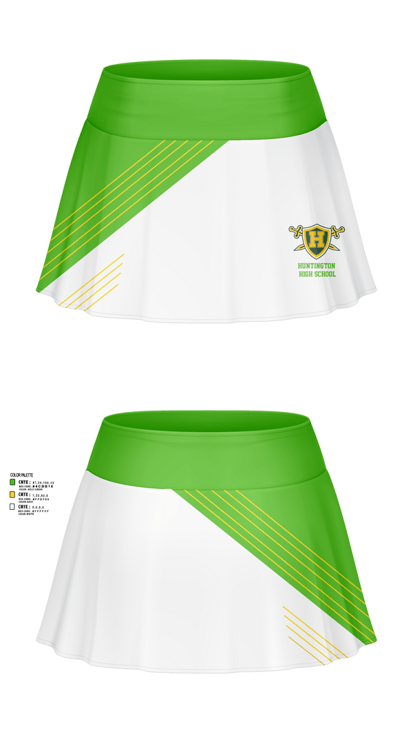Skort, Huntington High School, Tennis, Teamtime, Team time, sublimation, custom sports apparel, team uniforms, spirit wear, spiritwear, sports uniforms, custom shirts, team store, custom team store, fundraiser sports, apparel fundraiser