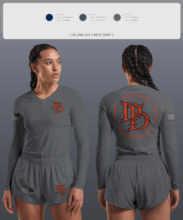 Womens Long Sleeve Vneck Shirt, B Shift, , Teamtime, Team time, sublimation, custom sports apparel, team uniforms, spirit wear, spiritwear, sports uniforms, custom shirts, team store, custom team store, fundraiser sports, apparel fundraiser