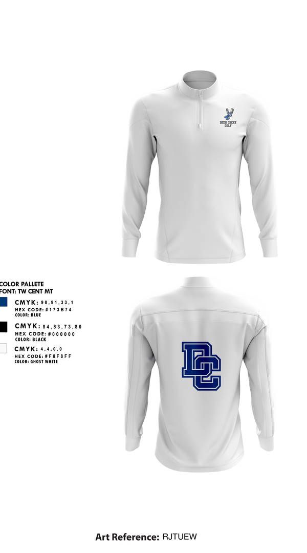 Quarter Zip Jacket, Deer Creek Antlers, Golf, Teamtime, Team time, sublimation, custom sports apparel, team uniforms, spirit wear, spiritwear, sports uniforms, custom shirts, team store, custom team store, fundraiser sports, apparel fundraiser