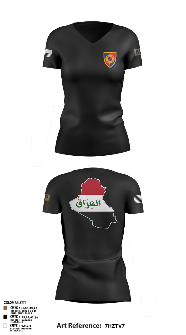 Womens Short Sleeve Vneck Shirt, 617th MP DET, , Teamtime, Team time, sublimation, custom sports apparel, team uniforms, spirit wear, spiritwear, sports uniforms, custom shirts, team store, custom team store, fundraiser sports, apparel fundraiser