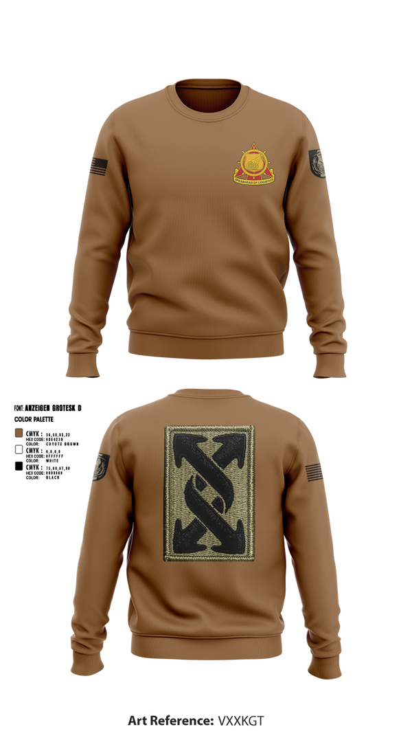 Crew Neck Sweatshirt, 441st transportation company, Army, Teamtime, Team time, sublimation, custom sports apparel, team uniforms, spirit wear, spiritwear, sports uniforms, custom shirts, team store, custom team store, fundraiser sports, apparel fundraiser