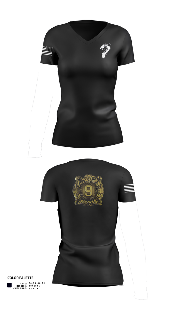 Womens Short Sleeve Vneck Shirt, 4-9 Infantry 4/2SBCT, , Teamtime, Team time, sublimation, custom sports apparel, team uniforms, spirit wear, spiritwear, sports uniforms, custom shirts, team store, custom team store, fundraiser sports, apparel fundraiser