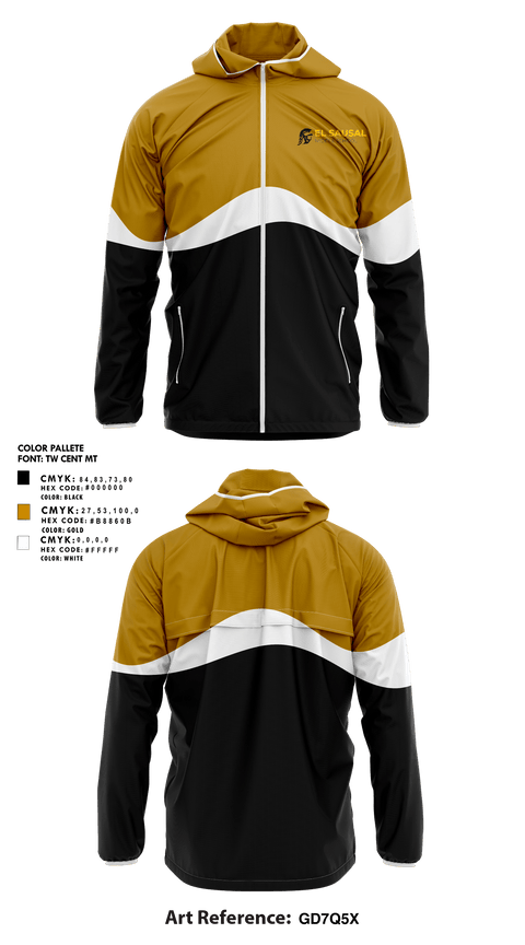 Windbreaker, El Sausal Middle School, Spirit Store, Teamtime, Team time, sublimation, custom sports apparel, team uniforms, spirit wear, spiritwear, sports uniforms, custom shirts, team store, custom team store, fundraiser sports, apparel fundraiser