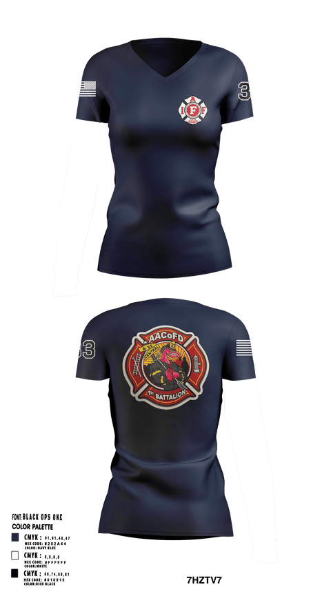 Womens Short Sleeve Vneck Shirt, Glen Burnie, Fire Department, Teamtime, Team time, sublimation, custom sports apparel, team uniforms, spirit wear, spiritwear, sports uniforms, custom shirts, team store, custom team store, fundraiser sports, apparel fundraiser