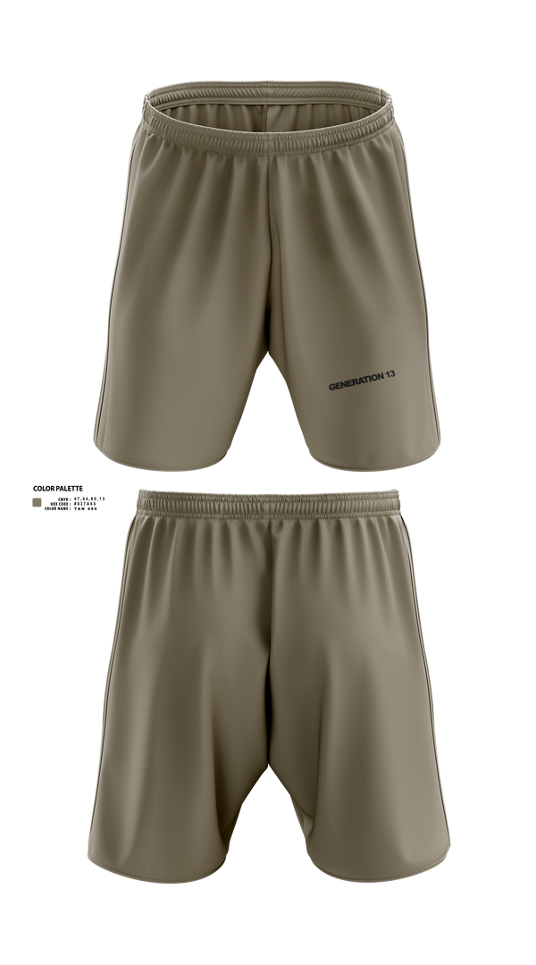 Athletic Shorts With Pockets, Generation 13, , Teamtime, Team time, sublimation, custom sports apparel, team uniforms, spirit wear, spiritwear, sports uniforms, custom shirts, team store, custom team store, fundraiser sports, apparel fundraiser