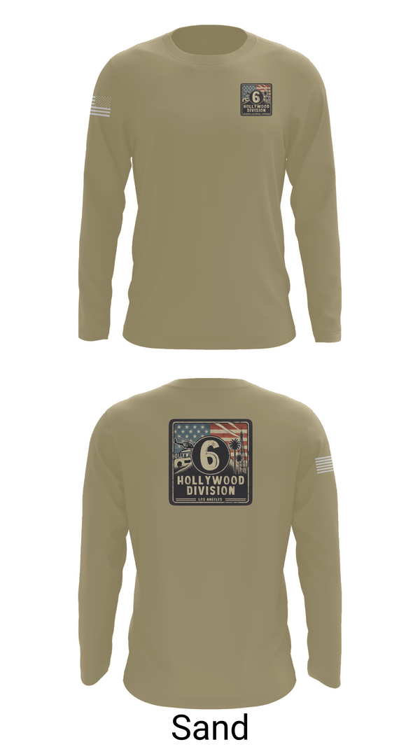 Long Sleeve Performance Shirt, Hollywood Division, Police, Teamtime, Team time, sublimation, custom sports apparel, team uniforms, spirit wear, spiritwear, sports uniforms, custom shirts, team store, custom team store, fundraiser sports, apparel fundraiser