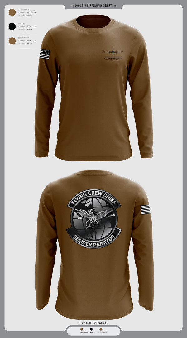 Long Sleeve Performance Shirt, FLYING CREW CHIEFS, , Teamtime, Team time, sublimation, custom sports apparel, team uniforms, spirit wear, spiritwear, sports uniforms, custom shirts, team store, custom team store, fundraiser sports, apparel fundraiser