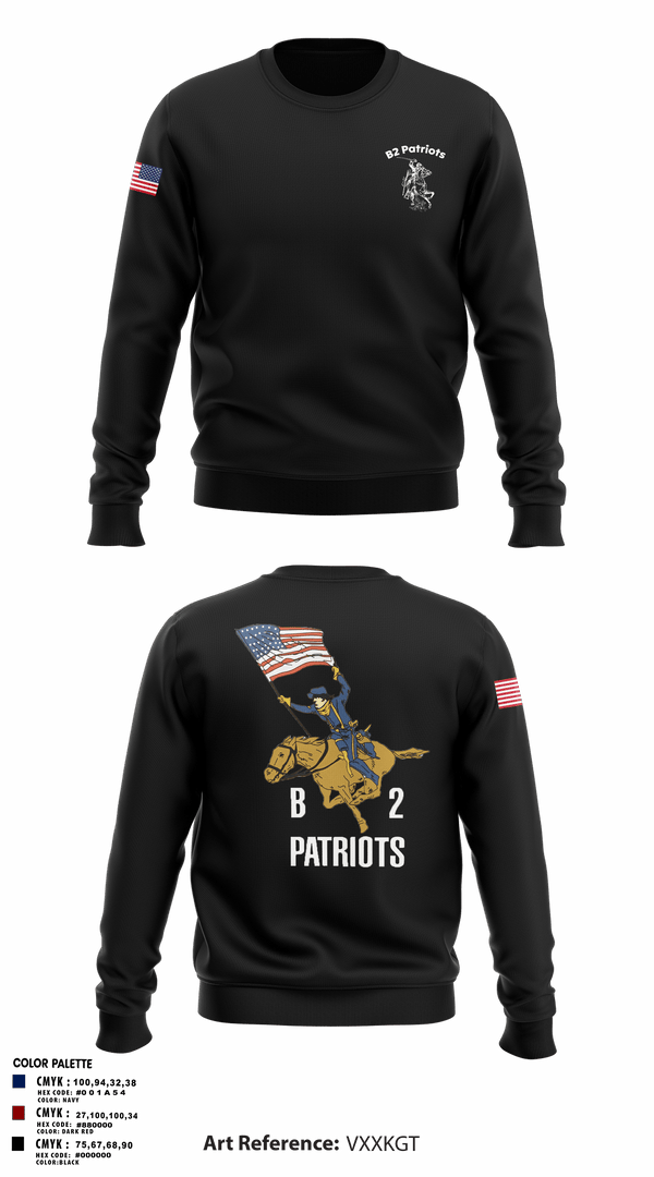 Crew Neck Sweatshirt, B2 Patriots sports, Army, Teamtime, Team time, sublimation, custom sports apparel, team uniforms, spirit wear, spiritwear, sports uniforms, custom shirts, team store, custom team store, fundraiser sports, apparel fundraiser