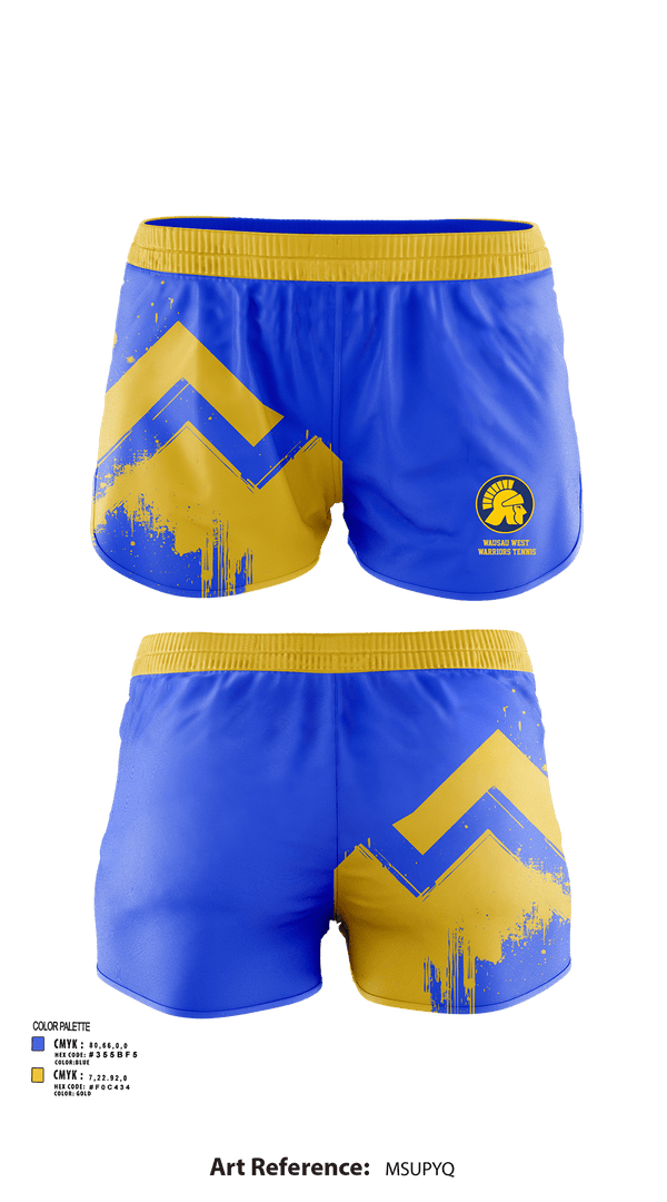 Womens Shorts, Wausau West Warriors Tennis, Tennis, Teamtime, Team time, sublimation, custom sports apparel, team uniforms, spirit wear, spiritwear, sports uniforms, custom shirts, team store, custom team store, fundraiser sports, apparel fundraiser