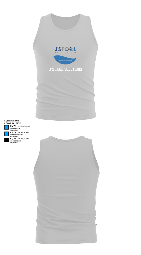 Tank Top, J’s Pool Solutions, , Teamtime, Team time, sublimation, custom sports apparel, team uniforms, spirit wear, spiritwear, sports uniforms, custom shirts, team store, custom team store, fundraiser sports, apparel fundraiser