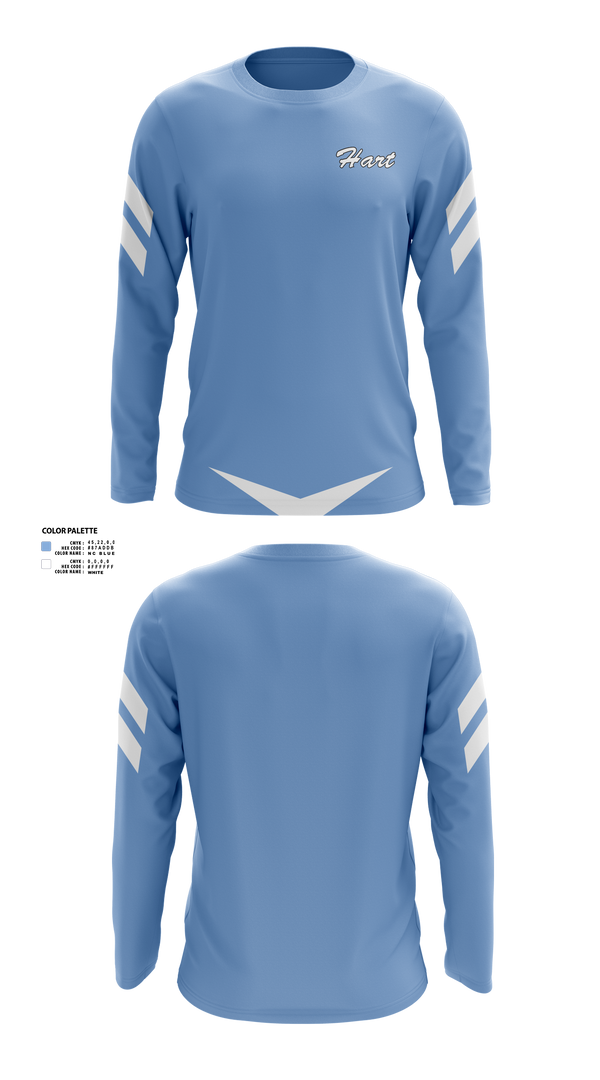 Long Sleeve Performance Shirt, William S Hart Baseball and Softball, Baseball, Teamtime, Team time, sublimation, custom sports apparel, team uniforms, spirit wear, spiritwear, sports uniforms, custom shirts, team store, custom team store, fundraiser sports, apparel fundraiser