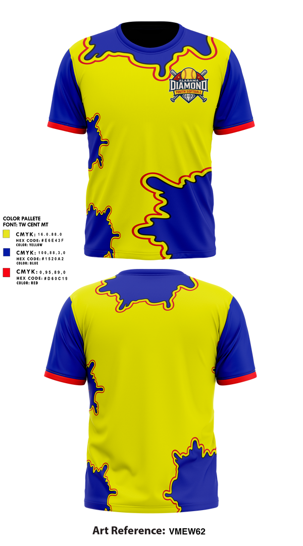 Short Sleeve Performance Shirt, Alabama Diamond Youth Softball, Softball, Teamtime, Team time, sublimation, custom sports apparel, team uniforms, spirit wear, spiritwear, sports uniforms, custom shirts, team store, custom team store, fundraiser sports, apparel fundraiser